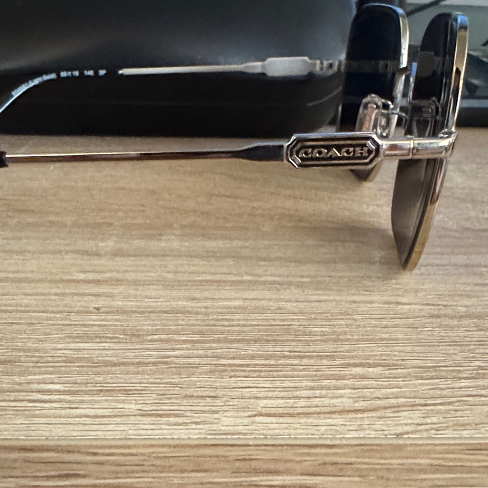 Coach Black and Silver Sunglasses - Picture 3 of 6